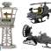 Militærkittet Kampvogn Helikopter Soldater Tilbehør Lyd billede 1