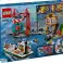Bricks city 60422 porto à beira-mar com navio de carga foto 2