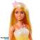 Barbie-Puppe Prinzessin mit langen, gelb-blonden Haaren Bild 1