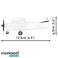 Cobi ladrillos cessna 172 skyhawk 160 ladrillos blanco fotografía 5