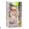 Puppe Baby Pullover Gestreifte Kappe Schnuller Rosa Bild 2