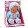 Kleine Puppe Baby Kleidung Mütze Schleife Ohren Blau Bild 2