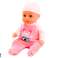 Puppe Baby Im Rosa Schlafanzug Pinkelnde Flasche Schnuller Geräusche Bild 2