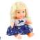 Doll In Navy Blue Dress Peeing Bottle Rattle Sounds image 2
