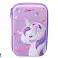 Large Unicorn Pencil Case 3D Purple 23x15x5 cm image 1