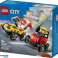 Bricks City 60458 Комплект състезателни игри за пица срещу пожарна кола картина 1