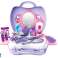 Friseur-Beauty-Set im Koffer Lila Haartrockner Spiegel Bild 1