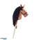 Pferd am Stock Steckenpferd Hoppihorse a4 braun dunkelbraun. Brauner Mantel Bild 1