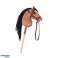 Pferd am Stock Steckenpferd Hoppihorse a4 braun dunkelbraun. Brauner Mantel Bild 3