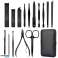 Set of 16 Tools Manicure Toolbox for Pedicure Nail Clippers and Clippers image 3