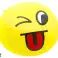 Weiche Emoji Ball Gesichtsball Gelb 9cm Bild 2