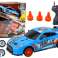 Coche Deportivo Teledirigido R/C 1:24 Azul Ruedas Intercambiables fotografía 1