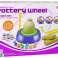 NEL 20299 Kit DIY Keramikk Hjul Leire Plastmaling bilde 3