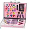 Beauty Set in a Suitcase Shadows Brushes Nail Polishes Pink image 1