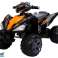 ATV med Batteri Store Hjul Svart bilde 2