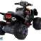 ATV med Batteri Store Hjul Svart bilde 4