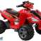 Quad Bike επαναφορτιζόμενες μεγάλες ρόδες κόκκινο εικόνα 1