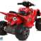 Quad Bike επαναφορτιζόμενες μεγάλες ρόδες κόκκινο εικόνα 5