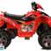 Quad Bike επαναφορτιζόμενες μεγάλες ρόδες κόκκινο εικόνα 2