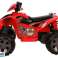 Quad Bike επαναφορτιζόμενες μεγάλες ρόδες κόκκινο εικόνα 3