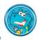 Fliegende Frisbee mit Dinosaurier, blau, 20 cm Bild 1