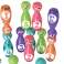 Set per Gioco di Bowling Faccine Colorate 10 pz foto 2