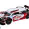 Coche Deportivo RC 1:16 Drift Ruedas Intercambiables Blanco-Rojo fotografía 1
