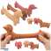 Squishy Anti-stress Squeeze Chien Marron Beige Dirty Pink photo 1