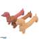 Squishy Anti-stress Squeeze Chien Marron Beige Dirty Pink photo 3