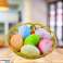 Decoraciones de Pascua en cesta huevos zanahoria 7 piezas fotografía 2