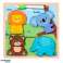 Puzzle Board 2in1 Holz Pädagogischer Wild Tiere Stift Bild 1