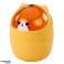 Mini Cesta Osito de Peluche Mesa de Escritorio Naranja 1L 16cm fotografía 1