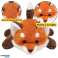 Plush cuddly mascot fox with weighted paws 30cm image 1