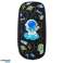 Trousse scolaire Space Cosmonaut deux poches noire photo 1