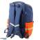 Dinosaurier Schulrucksack Brustgurt marineblau 22L Bild 2