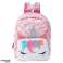 Prošívaný školní batoh Unicorn růžový 32cm fotka 2