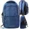 Functional City Backpack 9 Pockets Navy Blue 35L image 3