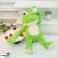 Plush cuddly mascot frog with magnets green 23cm image 2