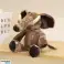 Pluche knuffelige olifant mascotte met grote oren bruin 22cm foto 1
