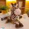 Kuscheliges Plüsch Maskottchen Giraffe braun 28cm Bild 1