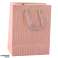 Torba Prezentowa Papierowa Srebrne Linie Faliste 23 x 18 x 10.5 cm foto 2
