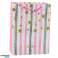 Geschenkpapier Tasche Blau Rosa Glitzer 23 x 18 x 10.5 cm Bild 4