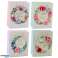 Sac Cadeau Motifs Fleurs Meilleurs Vœux 23 x 18 x 10.5 cm photo 1