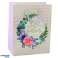 Sac Cadeau Motifs Fleurs Meilleurs Vœux 23 x 18 x 10.5 cm photo 4