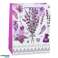 Bolsa de Regalo de Papel Lavanda con Elementos Brillantes 23 x 18 x 10.5 cm fotografía 3