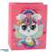 Geschenkpapier Tasche Katze Glitzer Rosa 23 x 18 x 10.5 cm Bild 3