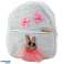Mochila infantil conejo bordado en vestido flores 2.5L 20cm fotografía 1