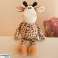Knuffelige pluche mascotte Giraf met stippen 25cm foto 1