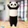 Plīša Panda talismana spilvena veltnis Balts un melns 70cm attēls 1
