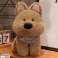 Plüsch kuscheliges Maskottchen Hund mit Schal braun 25cm Bild 2